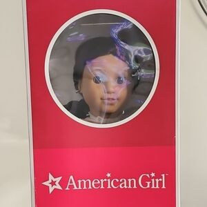 American Girl Doll with Dark Hair and Brown Eyes